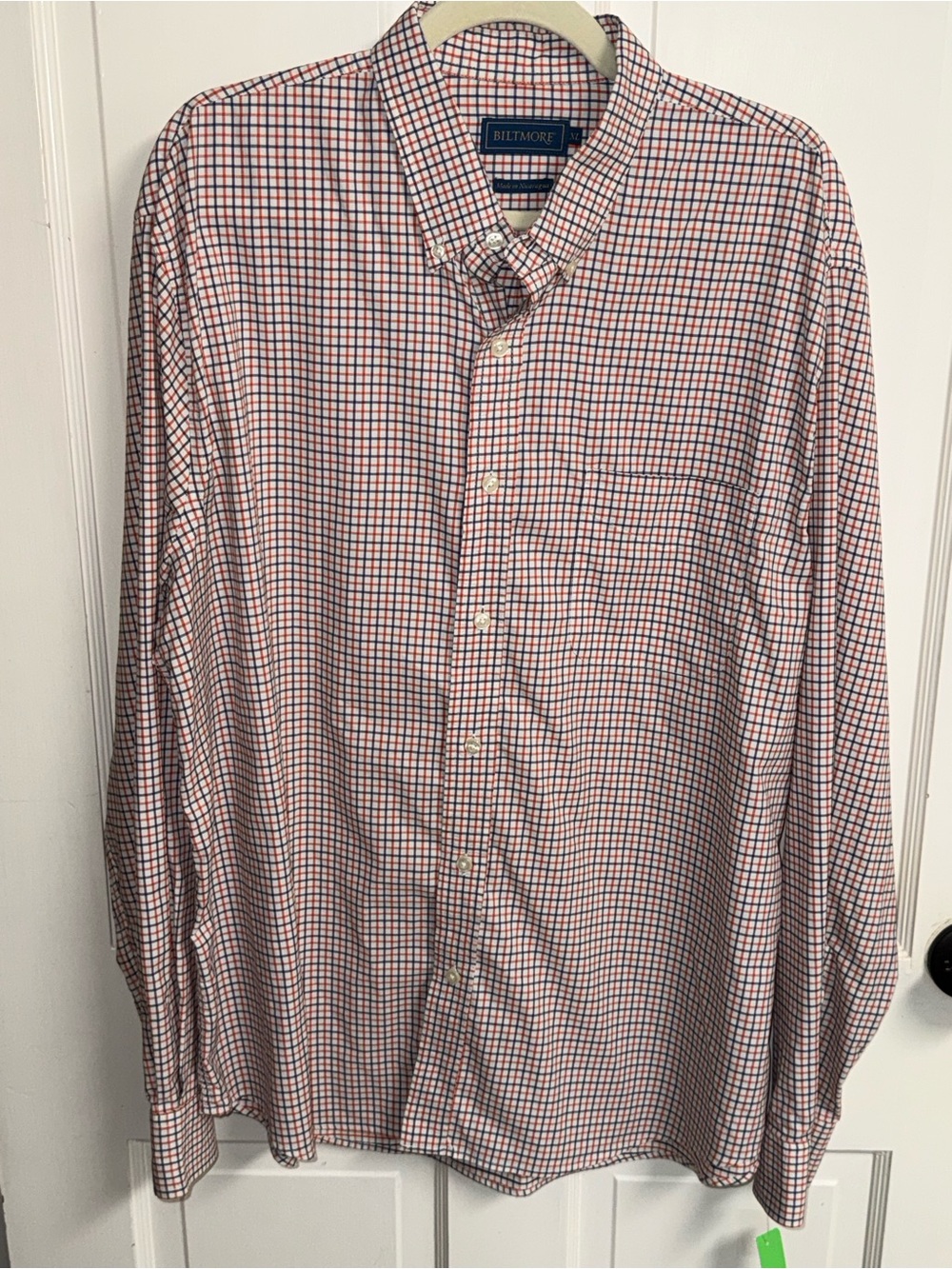 Biltmore orange & Blue Checked Dress Shirt